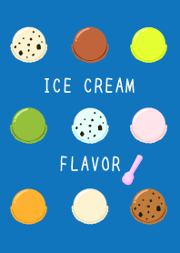 ICE CREAM FLAVOR/BLUE/WHITE