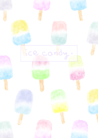 水彩画:アイスキャンディー/いっぱい#pop
