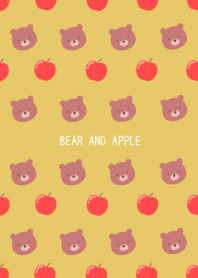BEAR AND APPLE Theme-DUSTY YELLOW