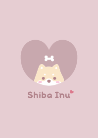 Shiba Inu2 Bone - pink