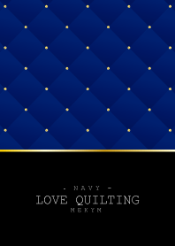 LOVE QUILTING -NAVY-