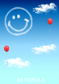 青空・にこちゃんと風船
