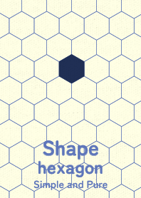 Shape hexagon Navy blue