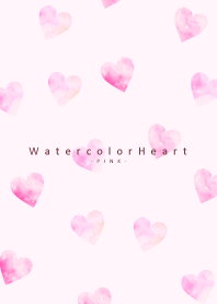 WatercolorHeart - PINK 24