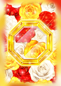 Lucky Gold Octo Flower Feng Shui