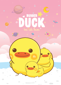 เป็ดยาง ริมทะเล สีพิ้งค์เลดี้