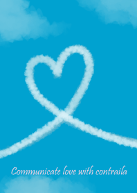 Communicate love with contrails