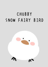 CHUBBY SNOW FAIRY BIRD-GRAY