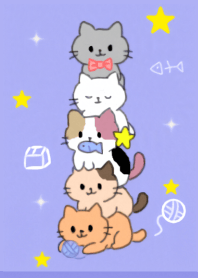 Cat Jenga-purple