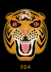 Tiger Lucky Number 324 (Orange)