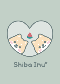 Shiba Inu Watermelon - Dullness Green