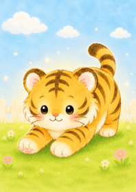 Little Tiger Pastel Garden 3_95
