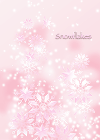 Snowflakes - Pale pink