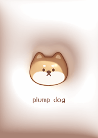 pinkbrown Plump dog and heart 08_2