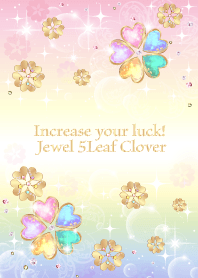 Increase your luck! Jewel 5Leaf Clover