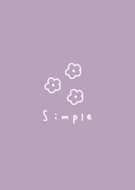 Cute purple color and flowers.