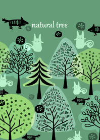 緑深い北欧の森