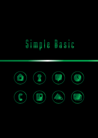 Simple basic:Black green