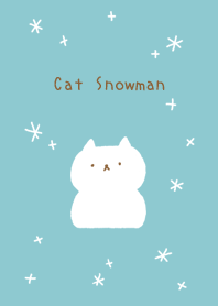 ねこゆきだるま