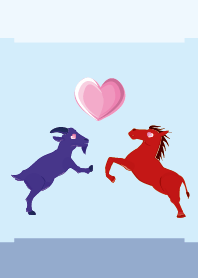 ekst Blue (Sheep) Love Red (Horse)