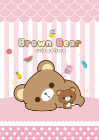 Brown Bear Sweet Pink