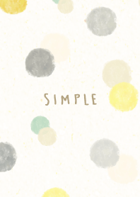 Watercolor circle darkish Gray7 Japan