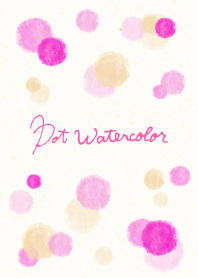 Dot Watercolor-Pink- joc