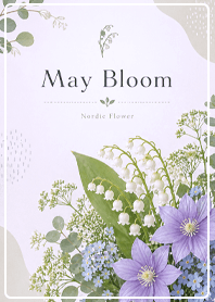 purple Nordic-style May Flowers
