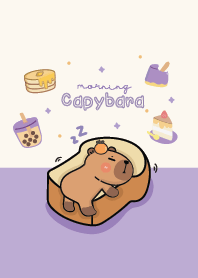Capybara morning : purple