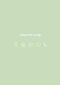 Simple life design -pastel green-