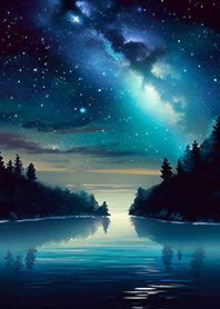 Beautiful starry night view#2884