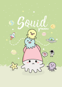 หมึกน้อย สีเขียว