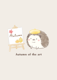 Hedgehog and Beret -yellow-