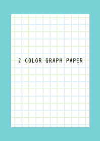 2 COLOR GRAPH PAPERj-BLUE&GREEN-MINT