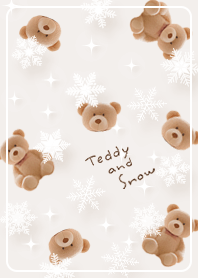 Flaxen Bear playing in the snow 02_2