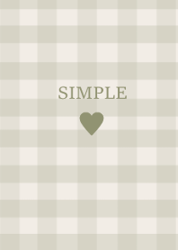 SIMPLE HEART_check olive(JP)