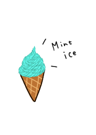 夏はやっぱりミントアイス！#cool