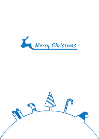 Line Christmas(blue)