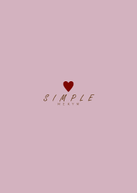 DUSKY PINK BROWN - SIMPLE HEART 39
