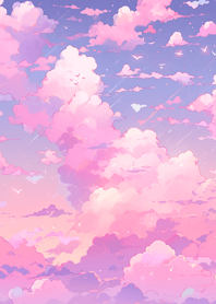 pink and purple clouds