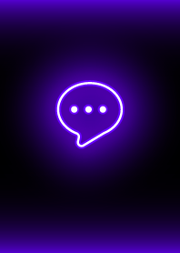 ícone simples de néon: preto roxo