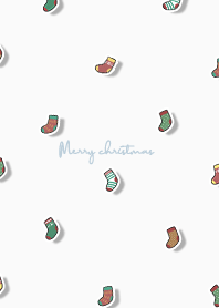 christmas socks2 - white