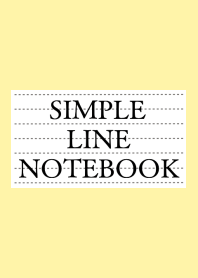 SIMPLE LINE NOTEBOOK-LIGHT YELLOW