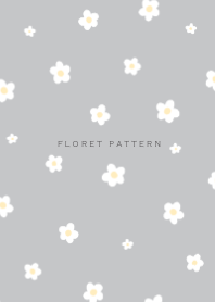 Floret Pattern  gray 2
