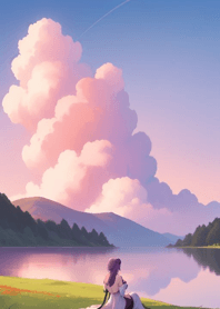 Cloud and girl   E87B0F