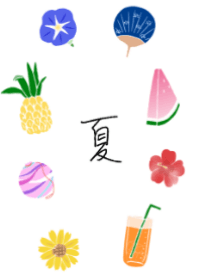 Japanese summer objects