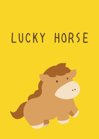 LUCKY HORSE THEME-YELLOW-REDj