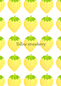 Happy yellow strawberry