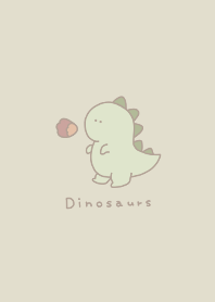 Dinosaur simple  brown