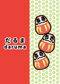 daruma-red&green-